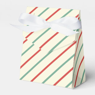 Caixinha De Lembrancinhas Panela de Natal do Retro Candy Strips Vermelho Ver