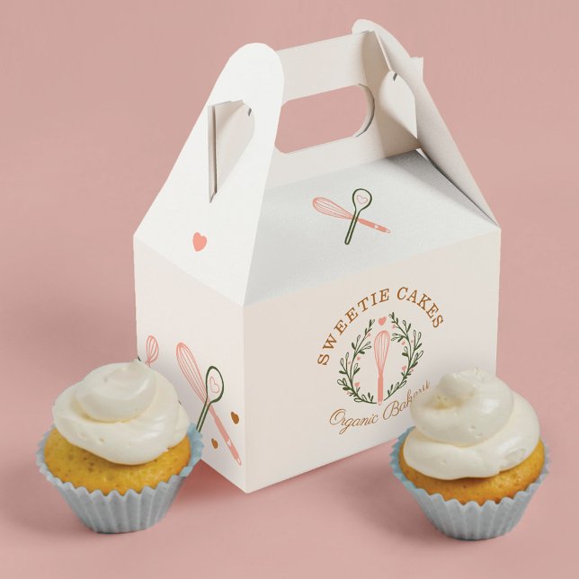 Caixinha De Lembrancinhas Panificação e Cozinhar Utenssil Rosa & Azeitona (Criador carregado)