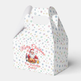 Caixinha De Lembrancinhas Papai Noel Alegre Festa de Natal Personalizável 