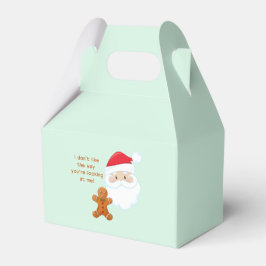 Caixinha De Lembrancinhas Papai Noel & Menino de Biscoito