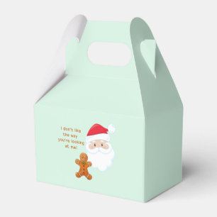 Caixinha De Lembrancinhas Papai Noel & Menino de Biscoito