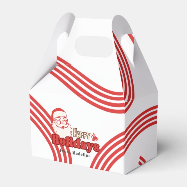 Caixinha De Lembrancinhas Papai Noel safado retrô (Frente)