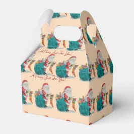 Caixinha De Lembrancinhas papais noeis bonitinhos tradicionais se preparando