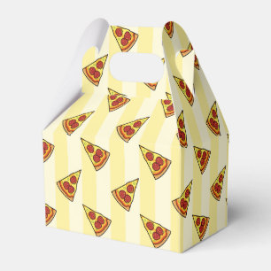 Caixinha De Lembrancinhas Papel de moldagem de padrão de pizza