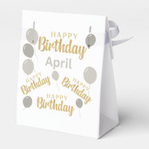 Parabéns aniversários de abril