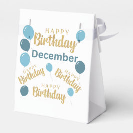 Caixinha De Lembrancinhas Parabéns aniversários de dezembro Favor Box