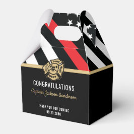 Caixinha De Lembrancinhas Parabéns do Sinalizador da Linha Vermelha do Bombe