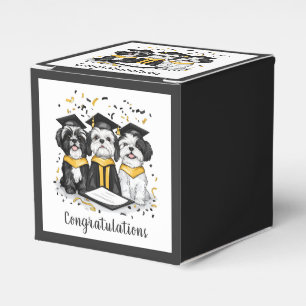 Caixinha De Lembrancinhas Parabéns Graduação Shih Tzu Dogs