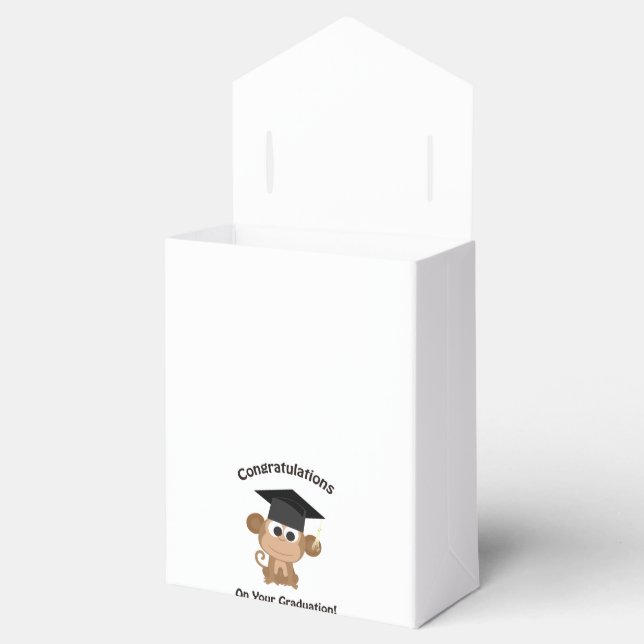 Caixinha De Lembrancinhas parabéns no macaco da graduação (Aberto)