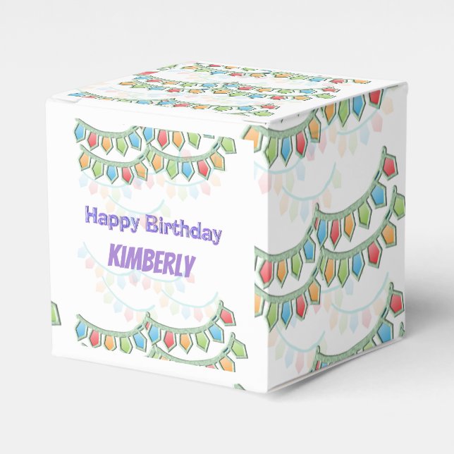 Caixinha De Lembrancinhas Parabéns, Penitente Banner (Frente)