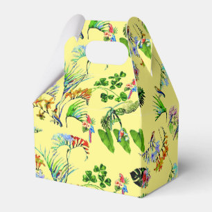 Caixinha De Lembrancinhas Paraíso tropical amarelo