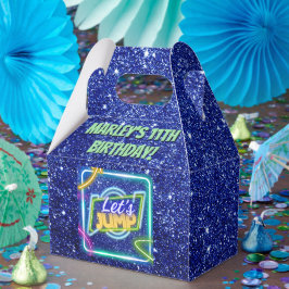 Caixinha De Lembrancinhas Parque Trampoline do Neon Neon do Partido de Salto