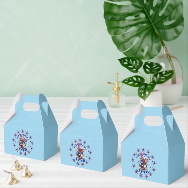Caixinha De Lembrancinhas Partido como sua Águia Americana de 1776 e 1776 Fl (Múltiplo)