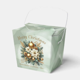 Caixinha De Lembrancinhas Partido de Natal Elegante Moderno