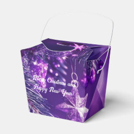 Caixinha De Lembrancinhas Partido de Natal Elegante Moderno