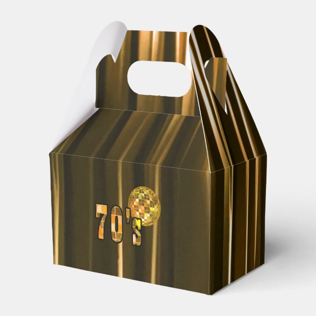 Caixinha De Lembrancinhas Partido Disco 70s (Frente)