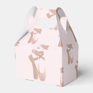 Caixinha De Lembrancinhas Partido Dourado cor-de-rosa da bailarina