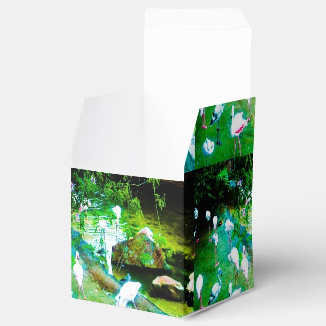 Caixinha De Lembrancinhas Partido Flamingo Rosa (Aberto)