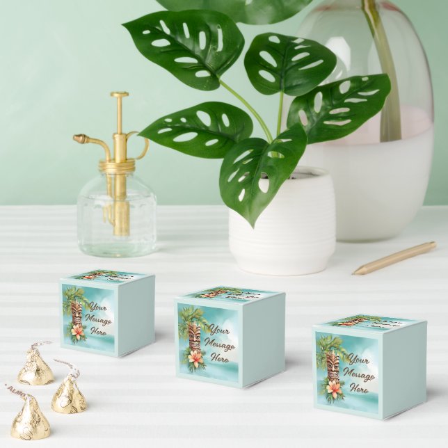 Caixinha De Lembrancinhas Partido Tropical Tiki (Múltiplo)