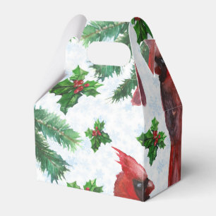 Caixinha De Lembrancinhas pássaro vermelho-aquarela