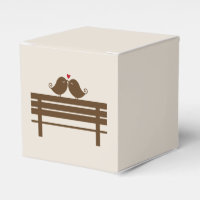 Pássaros com Amor de Outono Vermelho