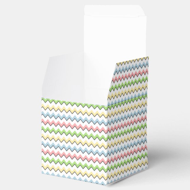 Caixinha De Lembrancinhas Pastel Chevron-Drop Shadow por Shirley Taylor (Aberto)