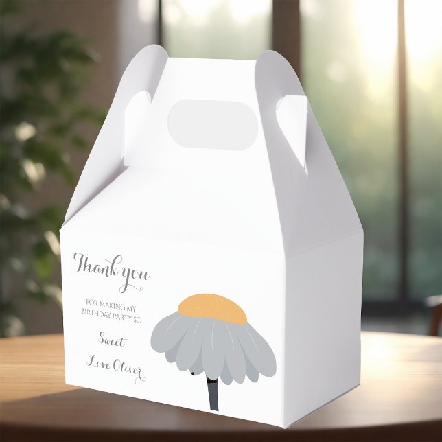 Caixinha De Lembrancinhas Pastel de Flor da Primeira Festa de aniversário da (Criador carregado)