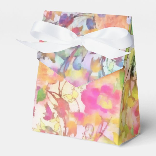 Caixinha De Lembrancinhas Pastel floral (Frente)