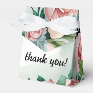 Caixinha De Lembrancinhas Pastel Flower Elegance: Casamento Floral Verde Sag