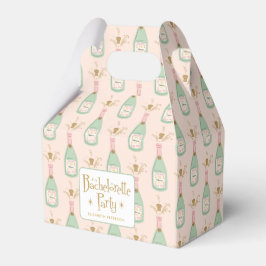 Caixinha De Lembrancinhas Pastel Peachy Festa de solteira Sparkle