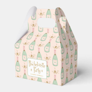 Caixinha De Lembrancinhas Pastel Peachy Festa de solteira Sparkle