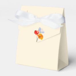 Caixinha De Lembrancinhas Pastel rosa com papagaios de Verão Negros