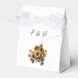 Caixinha De Lembrancinhas Patch de girassol