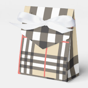 Caixinha De Lembrancinhas Patterno Na moda da Moda Geométrica Escocesa