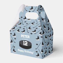 Caixinha De Lembrancinhas Pau de Hóquei em Gelo Azul Dusty, Skates Puck Birt