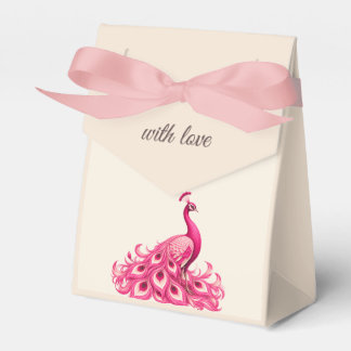 Caixinha De Lembrancinhas Pavão Botânico Casamento | Pink Couture