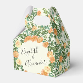 Caixinha De Lembrancinhas Peach Ivory Wedding Vintage Rosa