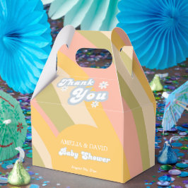 Caixinha De Lembrancinhas Peach Retro Favor Box Modern