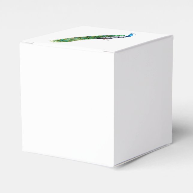 Caixinha De Lembrancinhas Peacock bonito (Frente)