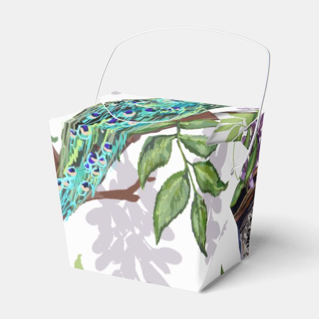 Caixinha De Lembrancinhas Peacock Wedding (Frente)