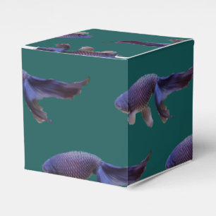 Caixinha De Lembrancinhas peixe-dourado-azul
