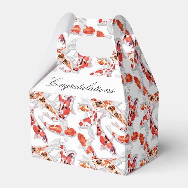 Caixinha De Lembrancinhas Peixe Koi (Frente)