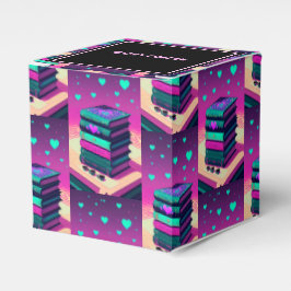 Caixinha De Lembrancinhas Pelo Amor Dos Livros Cubo Rosa