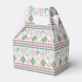 Caixinha De Lembrancinhas Penas de Boho Étnico