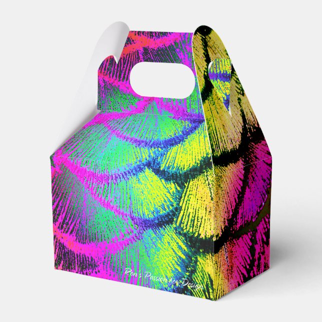 Caixinha De Lembrancinhas Penas de Peacock 1 (Frente)