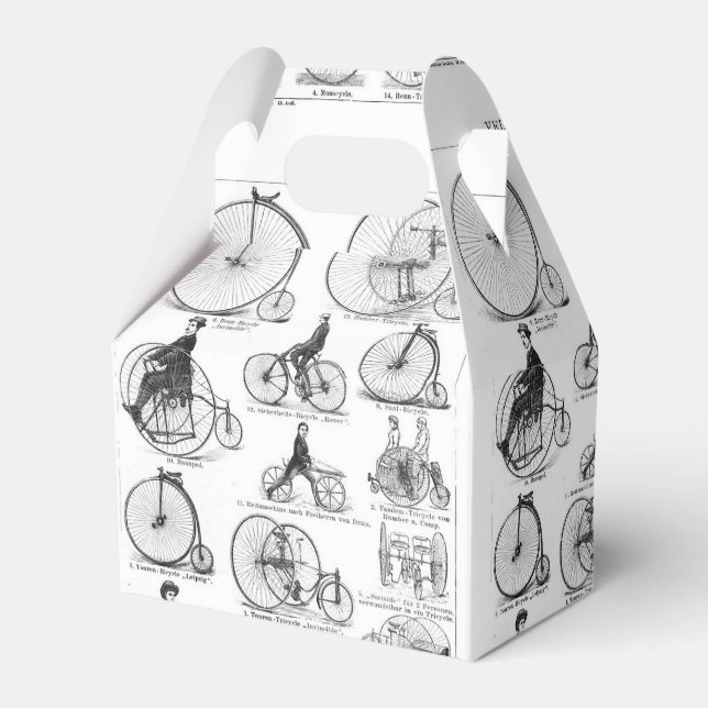 Caixinha De Lembrancinhas Penny Farthing de Bicicleta de Alta Roda (Frente)