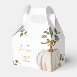 Caixinha De Lembrancinhas Pequena Abóbora Obrigado Chá de fraldas