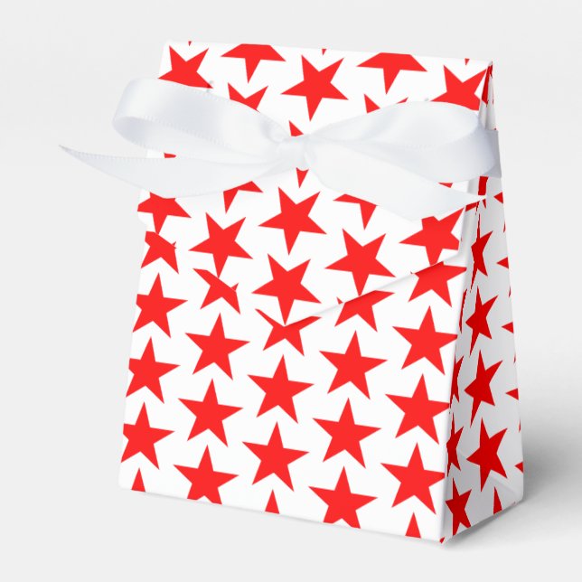 Caixinha De Lembrancinhas Pequenas estrelas vermelhas (Frente)