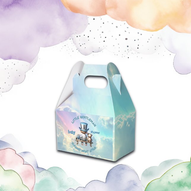 Caixinha De Lembrancinhas Pequeno Chá de fraldas Cavalheiro | (Criador carregado)