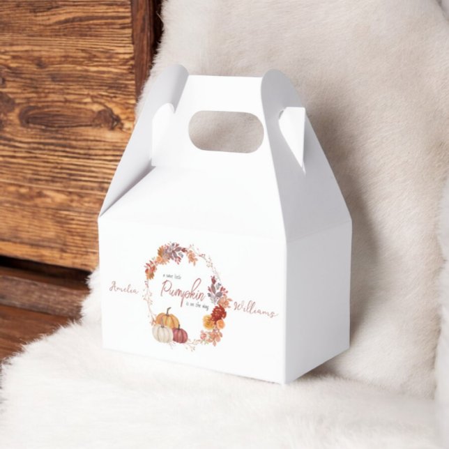 Caixinha De Lembrancinhas Pequeno Chá de fraldas de Abóbora Sexo (Criador carregado)